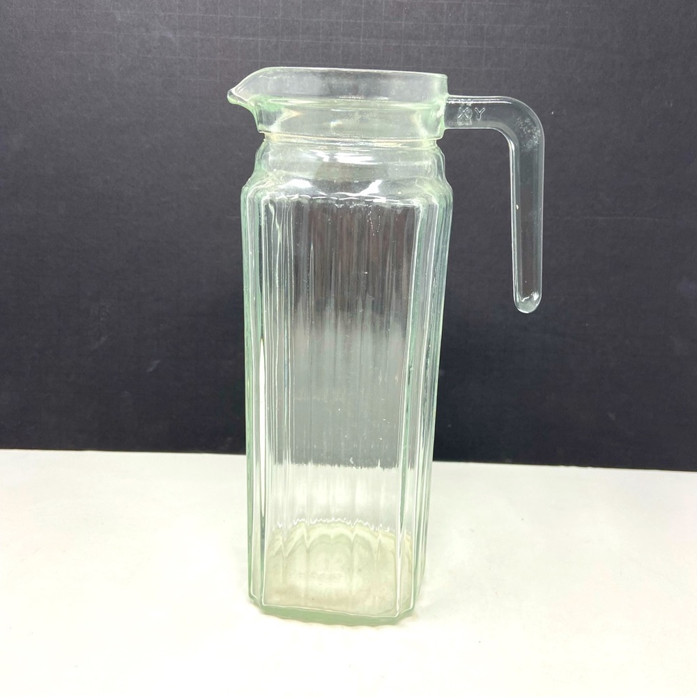 Vintage | Glass Jug | Pitchers | 3”x 9.5”h